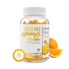 Maxler Omega 3-6-9 KIDS 60 gummies Orange