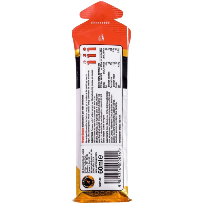 SIS Go Isotonic Energy Изотоникалық Гель "Апельсин" дәмі бар, 60 мл