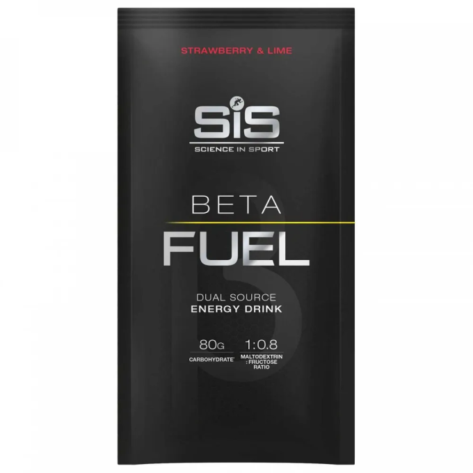 SiS Beta Fuel жоғары көмірсулы сусын "Құлпынай-Лайм" дәмімен, 82 г