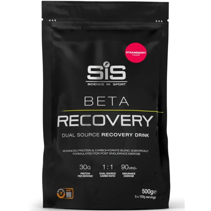 SiS Beta Recovery Восстановительный напиток со вкусом "Клубника", 500 г