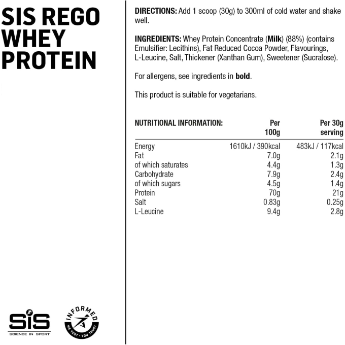 цена на SiS Powder ReGo Whey "Ваниль" дәмімен", 450 г