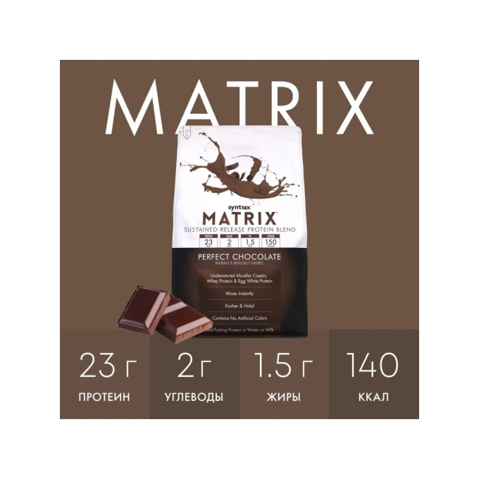 Syntrax Matrix 5.0 со вкусом "Превосходный шоколад", 2.3 кг (5 lbs) в Алматы