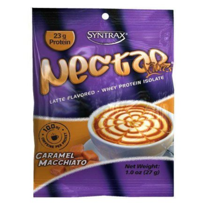 Syntrax Nectar Lattes Grab N Go со вкусом "Карамельный Макиато", 30 г