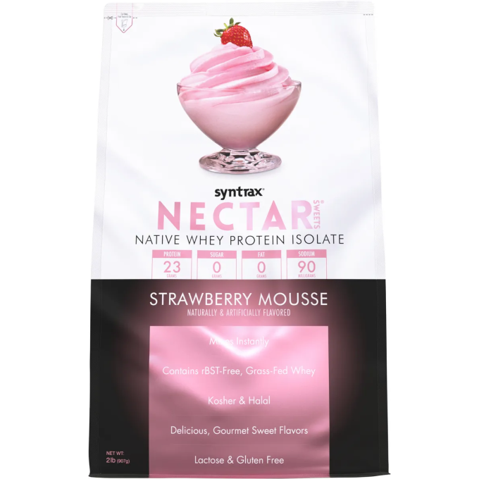 SYNTRAX Nectar Sweets со вкусом "Клубничный мусс", 0.9 кг (2 lbs)