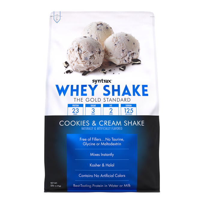 Syntrax Whey Shake со вкусом "Печенье со Сливками", 2.3 кг (5 lbs)