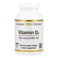 California Gold Nutrition Vitamin D 3 5000 360