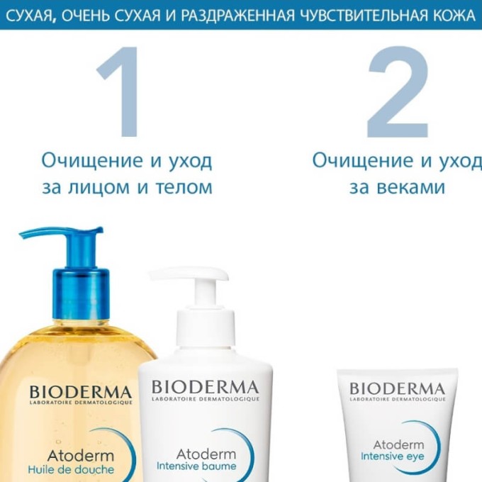Bioderma Atoderm Intensive Eye 3&1 қабаққа арналған крем, 100 мл