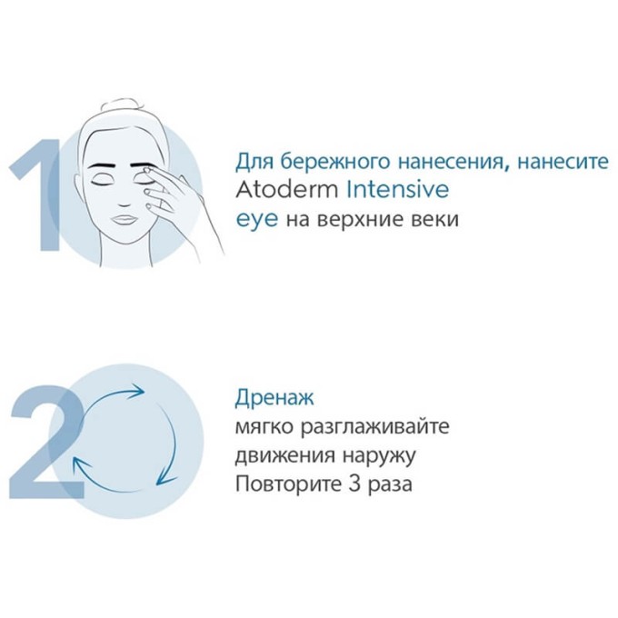 Bioderma Atoderm Intensive Eye 3&1 қабаққа арналған крем, 100 мл