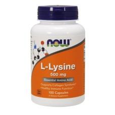NOW Lysine 500 mg 100 vcaps NOW Lysine 500 mg 100 vcaps