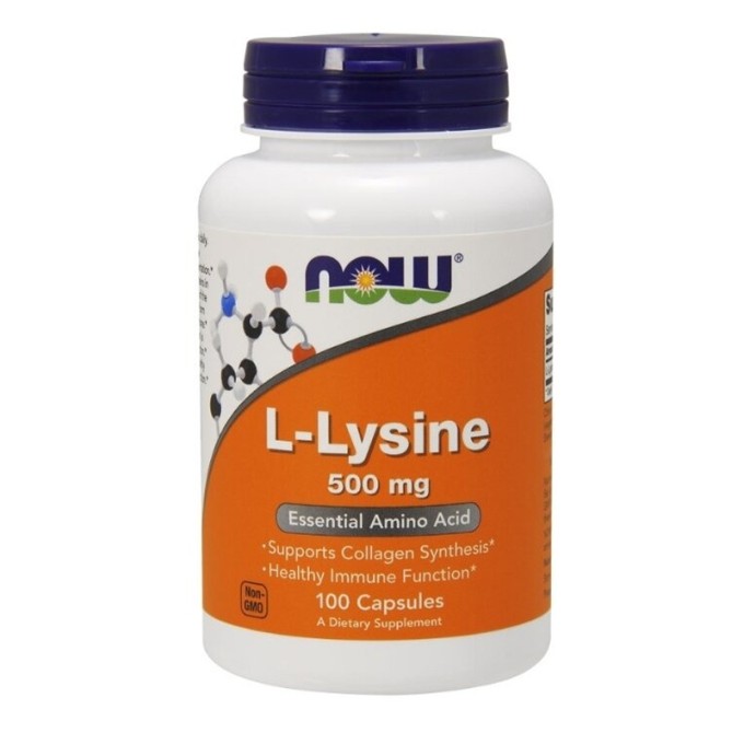 NOW L-Lysine 500 мг 100 капсула