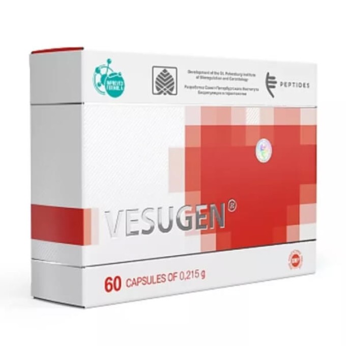 Peptides Везуген 60 caps — тамырлы және когнитивті жүйелерді қолдауға арналған пептидтік кешен