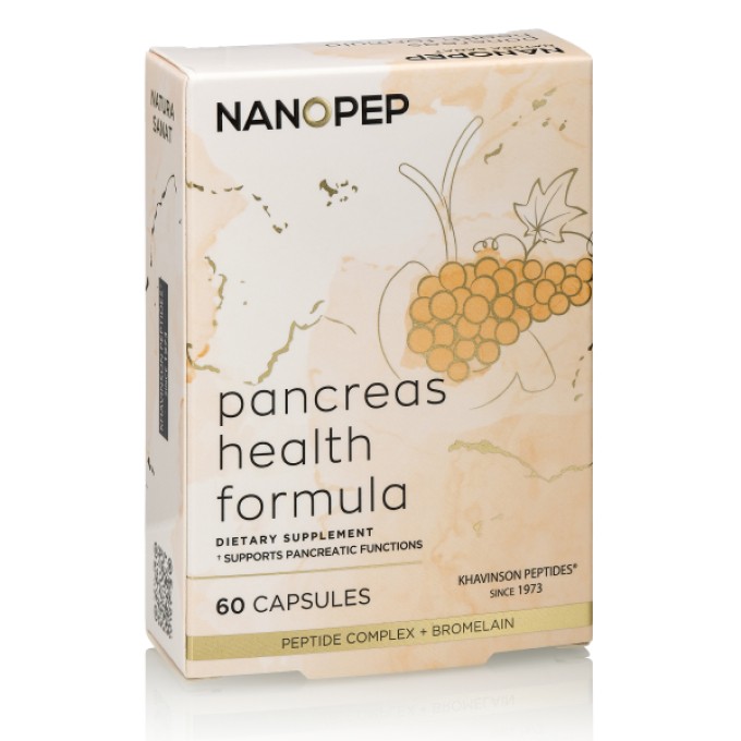 Nanopep Pancreas Health Formula комплекс для поддержки поджелудочной железы, 60 капсул