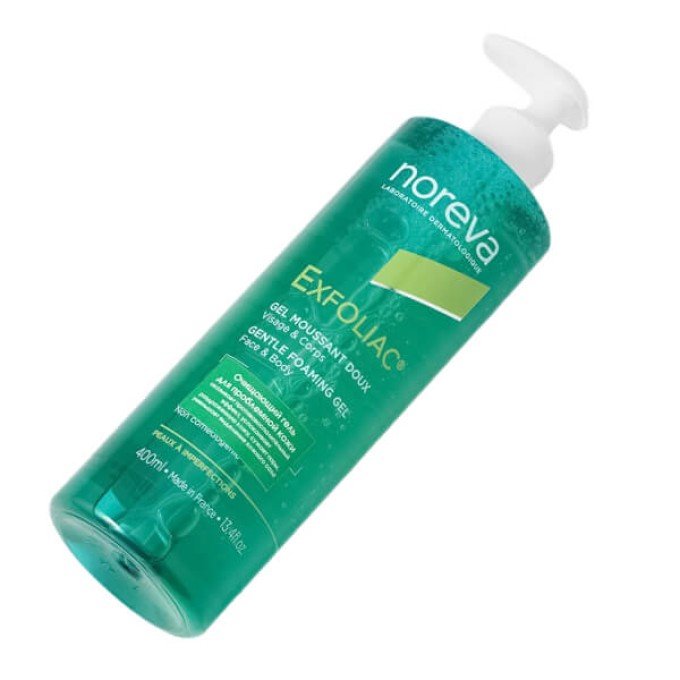 цена на Noreva Exfoliac Gel Mous Doux очищающий гель-мусс 400 мл