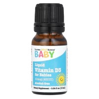 California Gold Nutrition Liquid Vitamin D3 for Babies, 10 мкг 400 IU капли 10