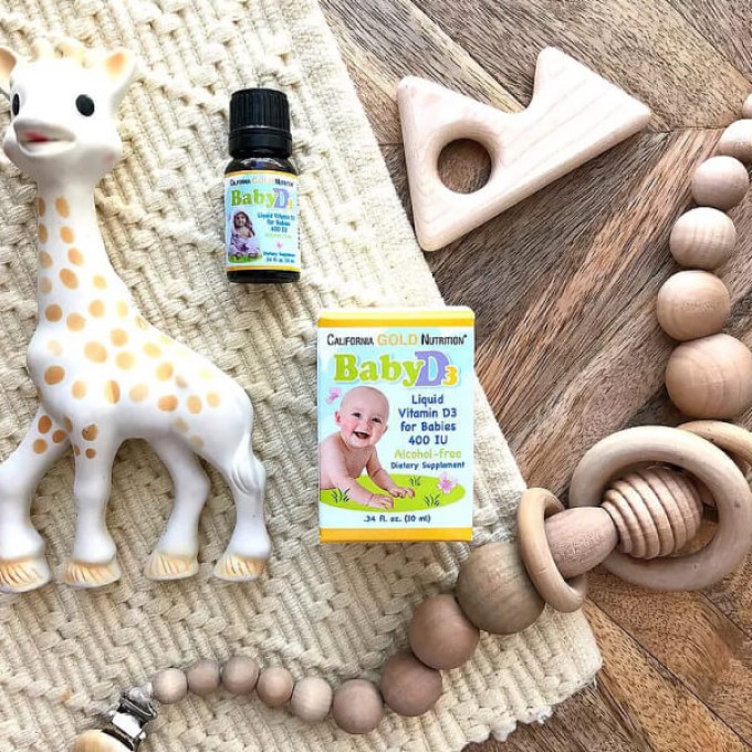 California Gold Nutrition Vitamin D3 for Babies 400 IU — балаларға арналған тамшылар