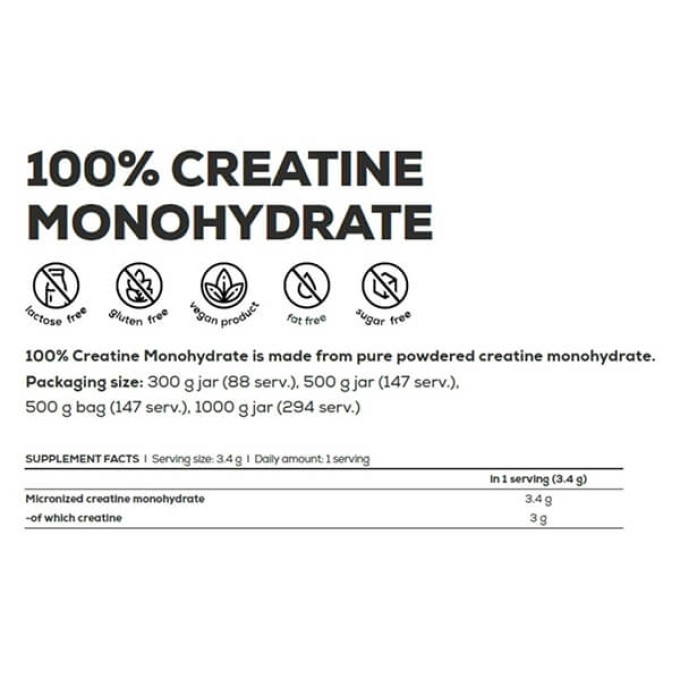 Креатин BioTech USA 100% Creatine Monohydrate 300g