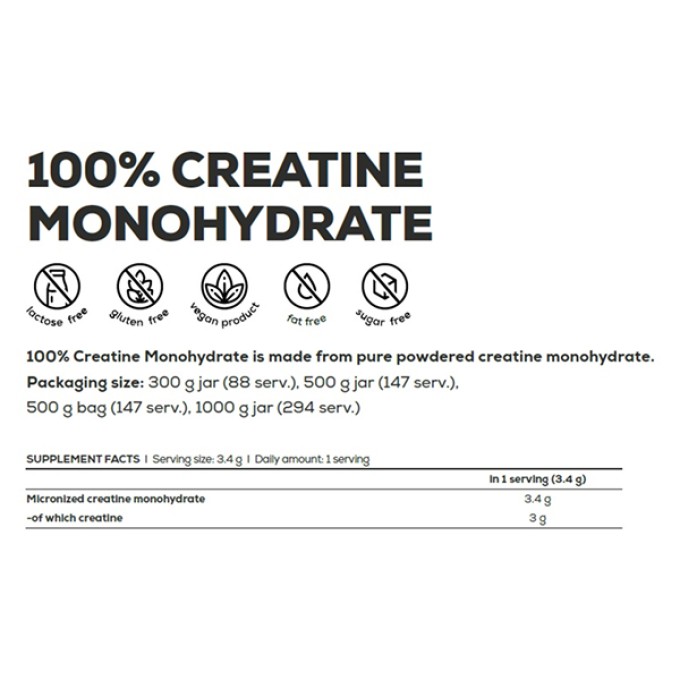 Креатин BioTech USA 100% Creatine Monohydrate 500g