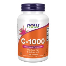 NOW C-1000 with Rose Hips & Bioflavonoids 100 tabs