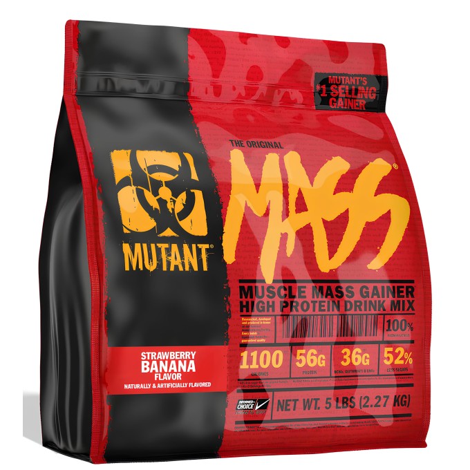 Mutant Mass со вкусом "Клубника-Банан", 2270 г (5 lbs)