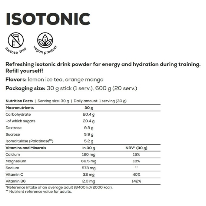 BioTech USA IsoTonic Ice Tea Lemon 600 g — изотонический напиток