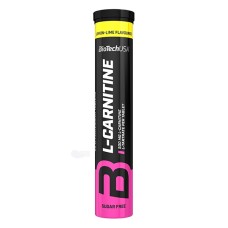 Аминокислотный комплекс BioTech USA L-Carnitine 500 mg Effervescent Lemon-lime 20 таблеток (шипучка)