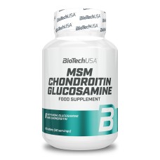 Препарат для укрепления связок и суставов BioTech USA MSM Chondroitin Glucosamine 60 таблеток