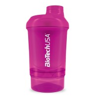 Шейкер BioTech USA Wave + Nano shaker 300 мл (+150 мл) розовый