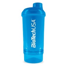Шейкер BioTech USA Wave + Compact 500 мл (+150 мл) синий