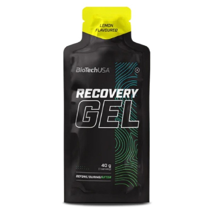 Biotech USA Recovery Gel 40 g lemon изотоникалық гелі (қорапта 12 дана)