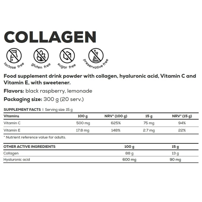 Коллаген BioTech USA Collagen черная малина 300 г