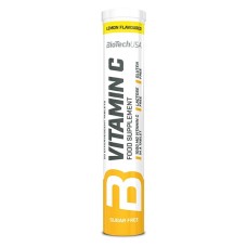 Витамин BioTech USA Vitamin C effervescent 20 таблеток лимон (шипучка)