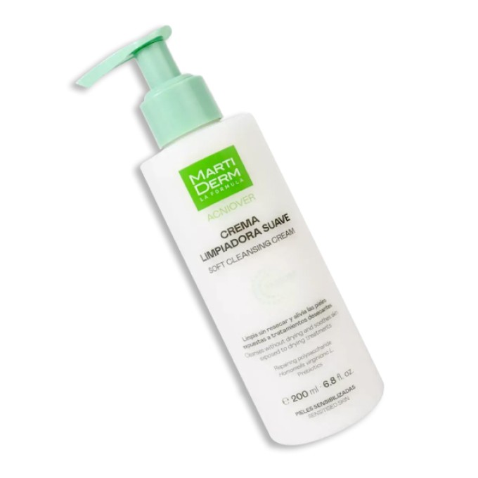 Очищающий увлажняющий крем Martiderm Acniover Restore Crema Limp Suave 200 мл