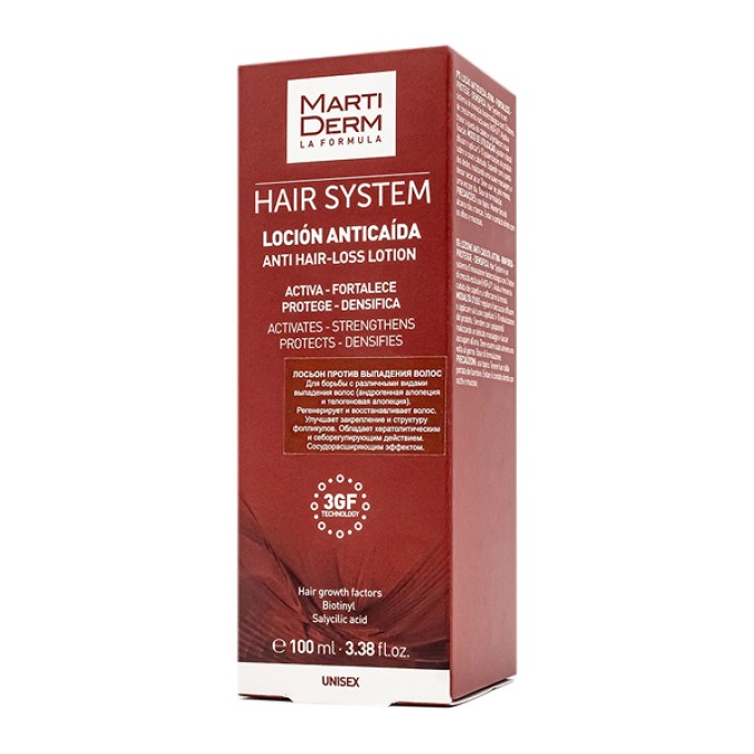 Лосьон Martiderm Hair System Anti Hair-Loss Lotion от выпадения волос 100 мл