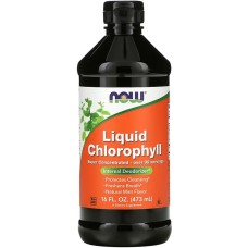 NOW Liquid Chlorophyll Жидкий Хлорофилл, 473 мл 