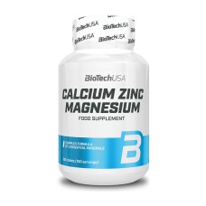 Дәруменді кешен BioTech USA Ca-Zn-Mg 100 таблетка