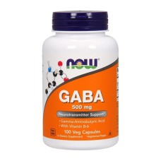 Аминокислота NOW GABA 500 mg 100 vcaps
