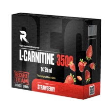 Аминокислотный комплекс Reckful L-Carnitine 3500 мг 25 мл Клубника (14 шт в боксе)