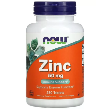 NOW Zinc Цинк 50 мг, 250 таблеток