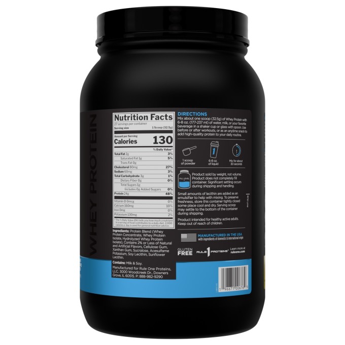 Протеин Rule 1 Whey Protein 2 lbs Банан со Сливками