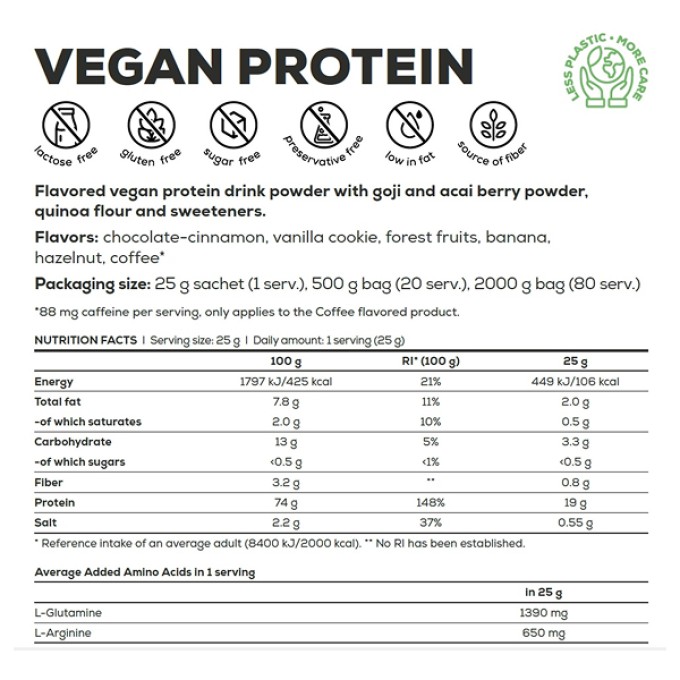 Протеин BioTech USA Vegan Protein Лесные ягоды 500 g