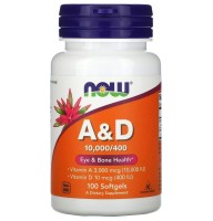 Витамин NOW Vitamin A D 100 softgels
