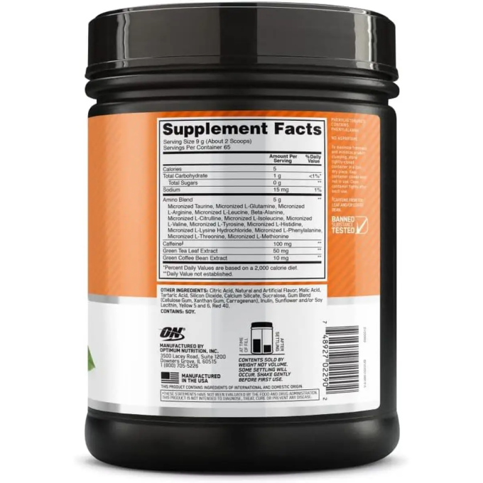 цена на OPTIMUM NUTRITION Amino Energy 585 g Orange Апельсин