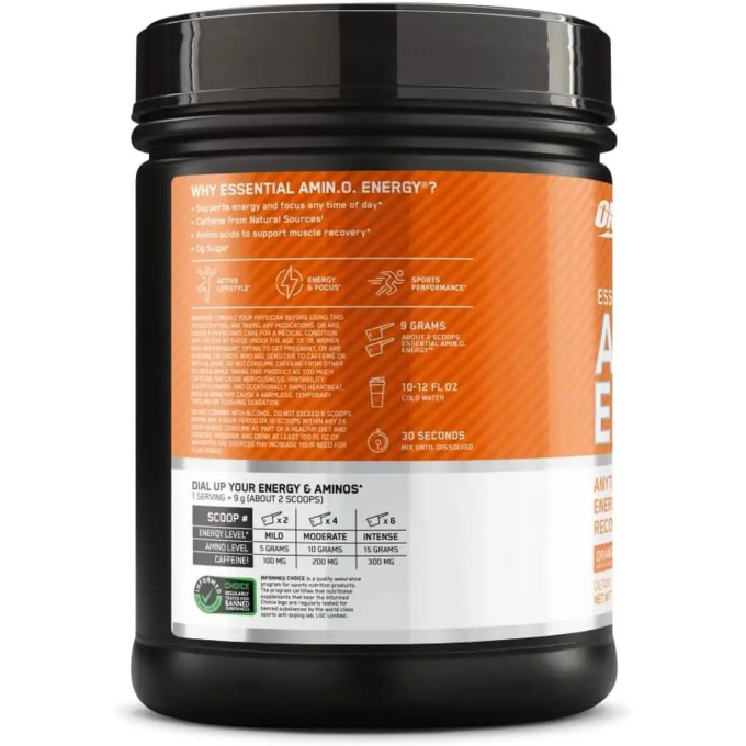 OPTIMUM NUTRITION Amino Energy 585 g Orange Апельсин в Алматы