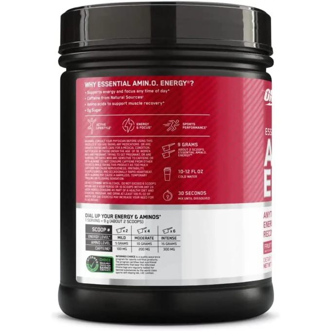 OPTIMUM NUTRITION Amino Energy сырттамасы "Мейвен пунш", 585 г в Алматы