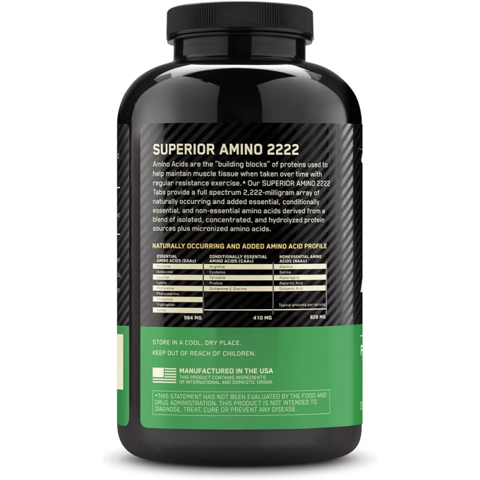 цена на OPTIMUM NUTRITION Superior Amino 2222, 160 таблеток