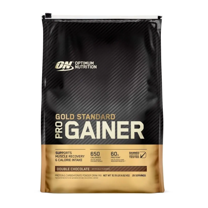 OPTIMUM NUTRITION PRO Gainer "Двойной Шоколад" сыртқышы, 10lb (4,54 кг)