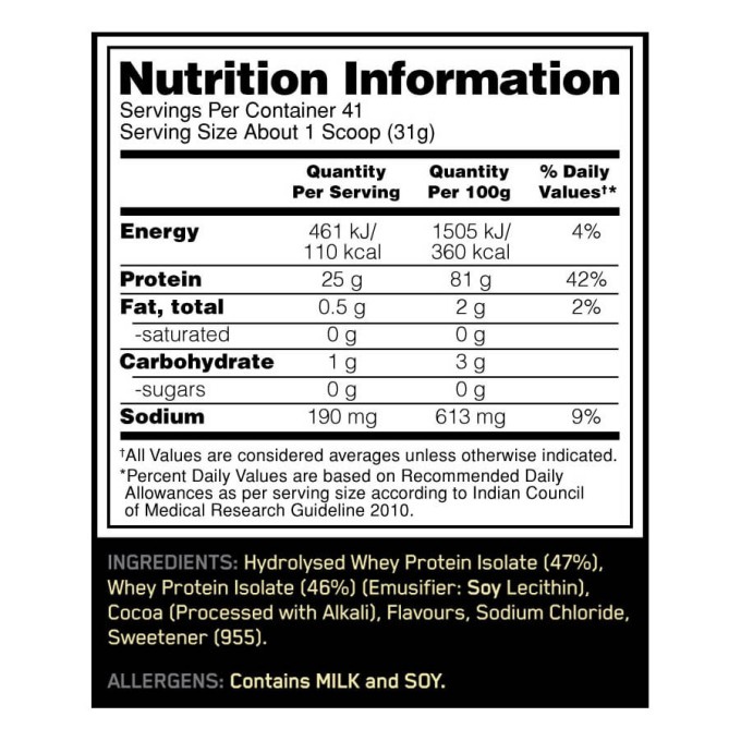 цена на OPTIMUM NUTRITION Gold Standard 100% Isolate со вкусом "Шоколад", 3 lbs ( 1360 г)