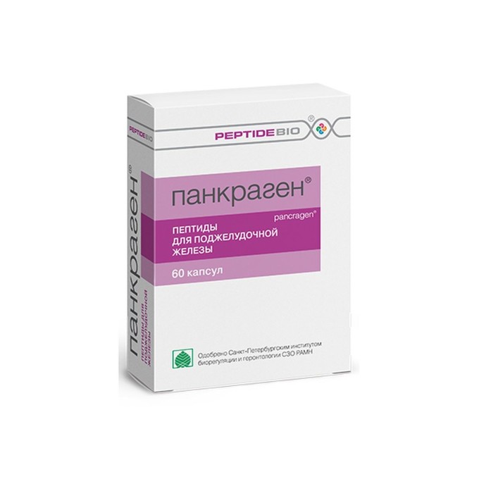 PeptideBio Панкраген для поджелудочной железы, 60 капсул