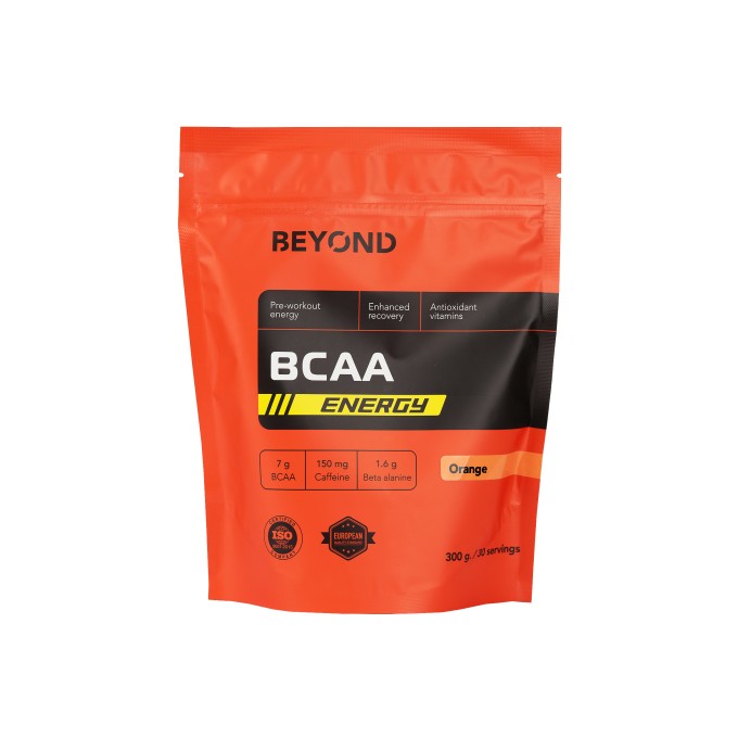 цена на Beyond BCAA ENERGY со вкусом "Апельсин", 300 г