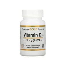 California Gold Nutrition Vitamin D3 5000 МЕ, 90 капсул